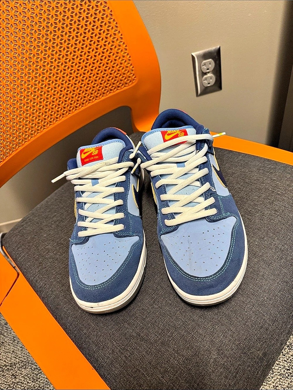 Nike SB Dunk Low Pro PRM "Why So Sad?"?" Blue & Orange Sneakers